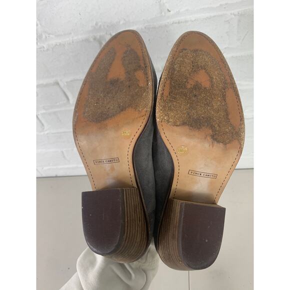 Vince Camuto Women's Suede Leather Deadra Ankle Booties Gray Size US 8 - Picture 5 of 7